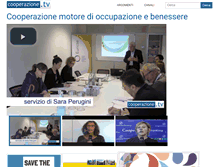 Tablet Screenshot of cooperazione.tv